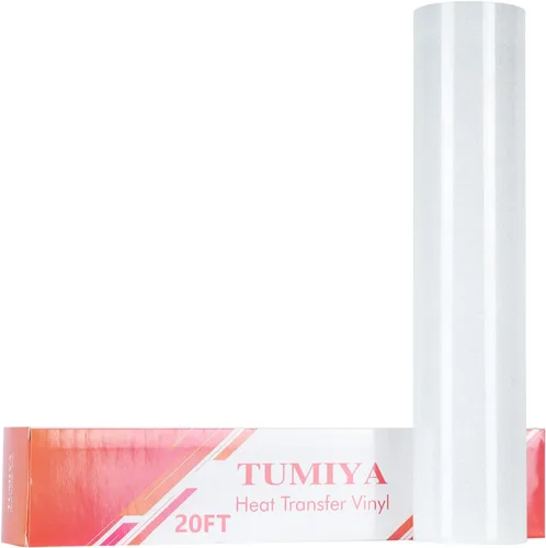 Vista 27 de TUMIYA - Rollo de vinilo para transferencia de calor (100.1 x 14.8 ft, vinilo adhesivo brillante HTV (rosa)
