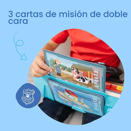 Vista 4 de Melissa & Doug PAW Patrol Rescue Mission Tablero de actividades de madera para niños, juguetes sensoriales para niños, juguete de conducción
