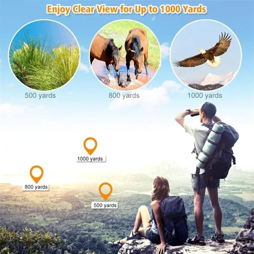 Vista 7 de Portable Monocular 12x50 telescopes High-Power High-Magnification Low Light Monoculars are Equipped with a Teles Tripod Phone Holder. Adult