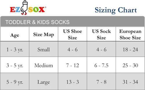 Vista 6 de Ez Sox Calcetines antideslizantes sin costuras para niños y niñas con cierre antideslizante
