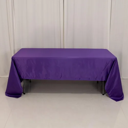 Vista 66 de Efavormart - Mantel rectangular de satén sin costuras, color azul polvoriento, 60 x 126 pulgadas Azul empolvado