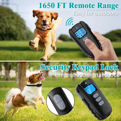 Vista 6 de Asrcs Collar de entrenamiento para perros con control remoto, collar de perro impermeable con sonido de vibración de pitido, ajustable de 0 a 99