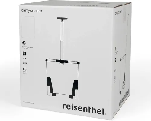 Vista 6 de reisenthel Carrycruiser Black - Carrito de compras portátil con marco de aluminio resistente, correa para el hombro y bolsa interior de malla