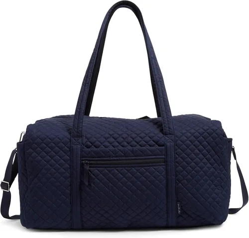 Vista 10 de Vera Bradley - Bolsa de viaje grande de algodón para mujer, Talla única Bees Navy - Algodón reciclado