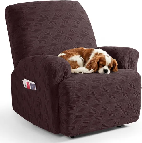 Vista 68 de TAOCOCO Funda para Reclinable de 3 Piezas, Fundas para Silla Reclinable, Funda Elástica de Jacquard para Silla Reclinable, Protector de Muebles