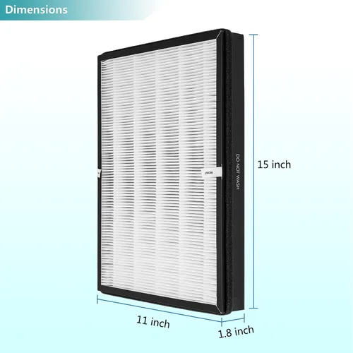 Vista 4 de TTAP003 Filtro de repuesto, compatible con purificador de aire TaoTronics TT-AP003 y purificador de aire 5 en 1 VIVOSUN, filtro HEPA H13 de alta