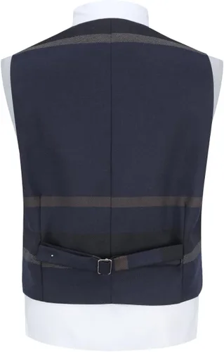 Vista 6 de SWOTGdoby Trajes de vestir para niños de 3 piezas, ajuste delgado, a cuadros, trajes de esmoquin para niños, chaqueta formal, chaqueta, pantalones