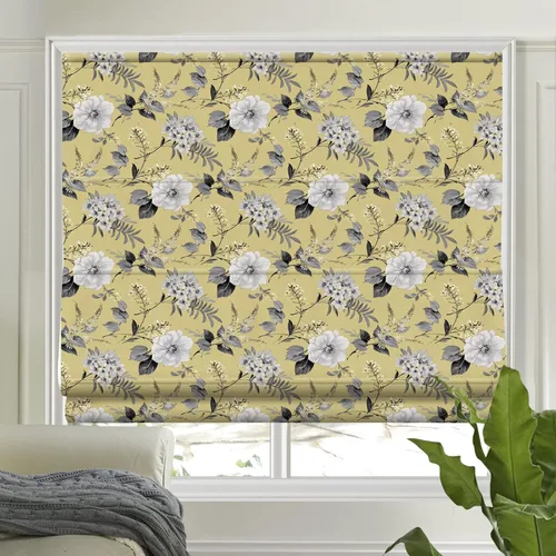 Vista 15 de LETAU Persianas romanas opacas sin cordón, sin cordón, hechas a pedido, con forro de flores, persianas para ventanas, puertas, puertas francesas