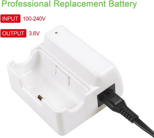 Vista 2 de Cargador adaptador de 3.6V para iRobot Braava Jet 240 Floor Mopping Robot Batería (blanco)