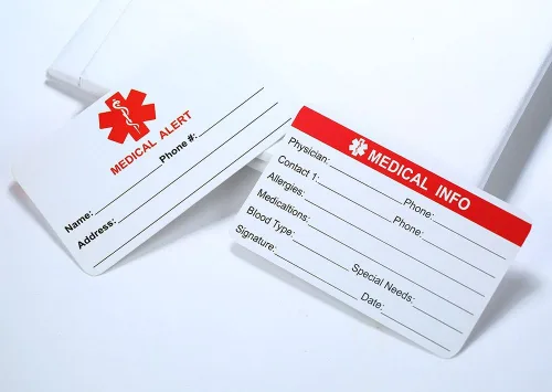 Vista 12 de VNOX Collar con colgante personalizado de acero inoxidable con grabado personalizado para identificación de alerta médica de emergencia para hombres