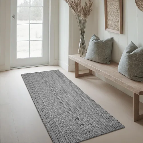 Vista 24 de MatEssenz Alfombrillas de cocina de 20 x 30 pulgadas para piso, alfombras de cocina tejidas, lavables a máquina, estilo bohemio, antideslizantes