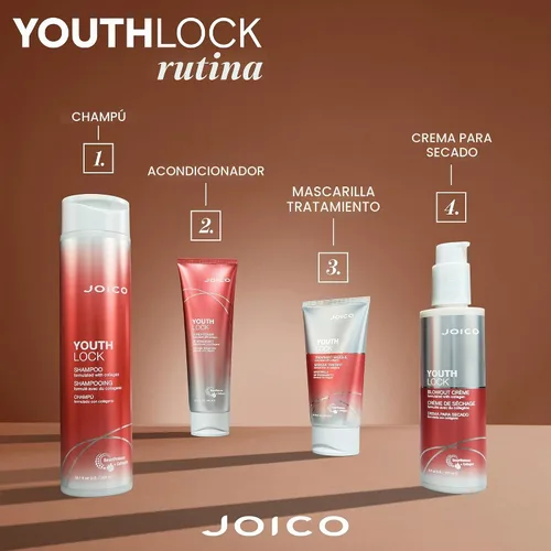 Vista 6 de Joico YouthLock Shampoo Formulated with Collagen Youthful Bounce