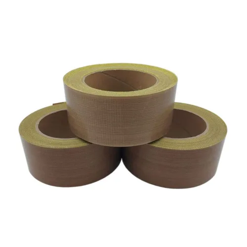 Vista 3 de Cinta adhesiva de PTFE de 0.394 in*32.8 ft para envasar al vacío, rollo de vidrio tejido 1 rollo de cinta de sellado térmico PTFE autoadhesivo