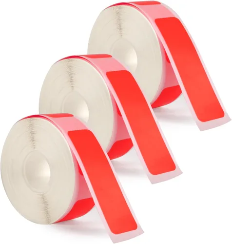 Vista 10 de 3 rollos de cinta para impresora de etiquetas Phomemo D30, 0.472 in x 1.575 in, calcomanías de papel térmico, impermeable, autoadhesivas, repuesto
