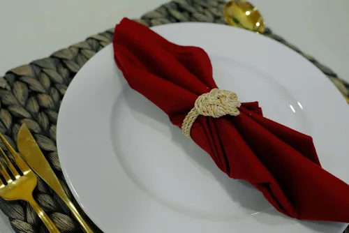 Vista 7 de Juego de 12 servilleteros de boda, diseños inspirados en granja, rústico y bohemio, perfectos para Navidad, fiestas y comidas diarias, paquete a
