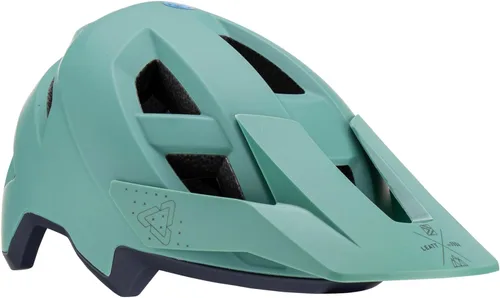 Vista 12 de Leatt Casco MTB AllMtn 2.0 Hebilla magnética Fidlock y visera Blanco crema