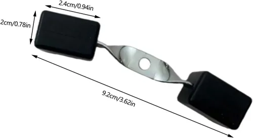 Vista 2 de Protector de protección de carcasa de tambor de goma, protector de borde elástico con soporte de metal de clip fácil, accesorios reductores de ruido
