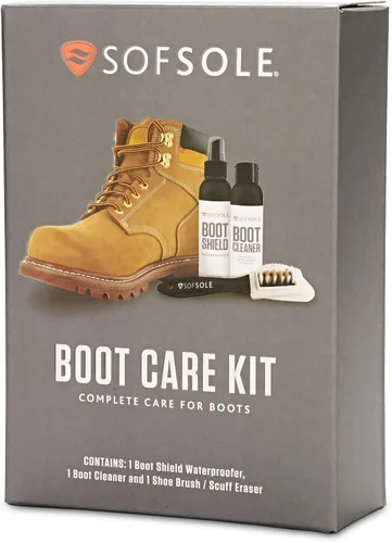 Vista 2 de Sof Sole Shoe Care Kit with Cleaner, Shoe Shield Waterproofer and Scrub Brush for Sneakers and Boots