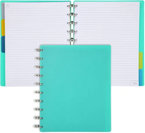 Vista 162 de Talia - Cuadernos de notas con tapas, planificador, personalizables, (Rosa de los 90, Junior (5.5 pulgadas x 8.5 pulgadas))