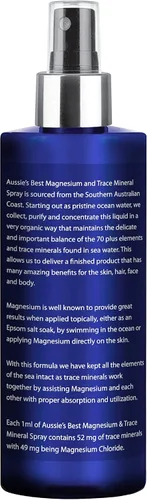 Vista 2 de Aussie Trace Minerals - Spray mineral de magnesio y traza con más de 70 oligominerales.