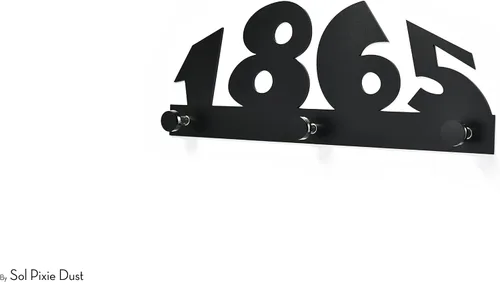 Vista 3 de Modern Wall Hook - Black - Custom Number Hooks - Alphabet Hook - Letter Hook - Personalized Wall Hook - Front Entry Decor - Porch Sign Decor
