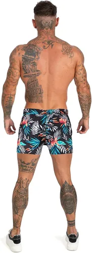 Vista 8 de GINGTTO Trajes de baño cortos de playa para hombre con forro de malla