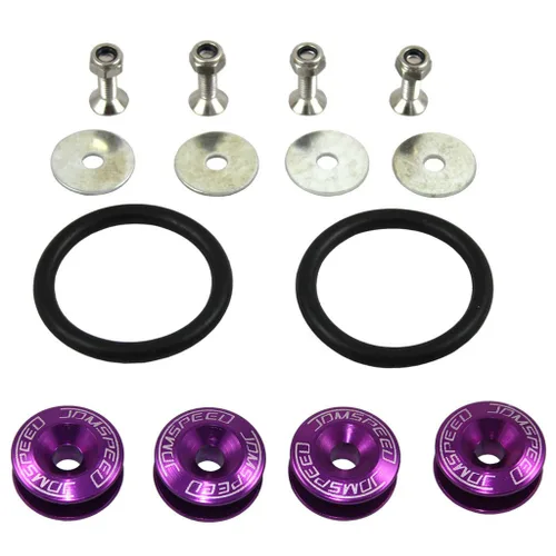 Vista 10 de Kit universal de sujetadores de liberación rápida Jmdspeed, para camiones, defensa, palanquilla, universal, CNC, Neo cromo