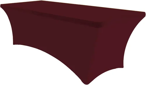 Vista 21 de Eurmax USA - Manteles rectangulares ajustables de elastano de 4 pies, mantel elástico para bodas, eventos o para decorar la mesa del patio