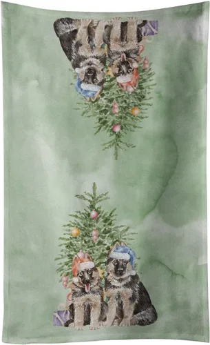 Vista 12 de Caroline's Treasures Toalla de cocina Christmas English Bulldog #2, 15 X 28, multicolor