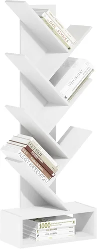 Vista 57 de Furinno LUDER - Estantería de libros, estantería moderna de 2 niveles, estantería abierta de 9 x 16 x 21, para sala de estar, dormitorio, oficina