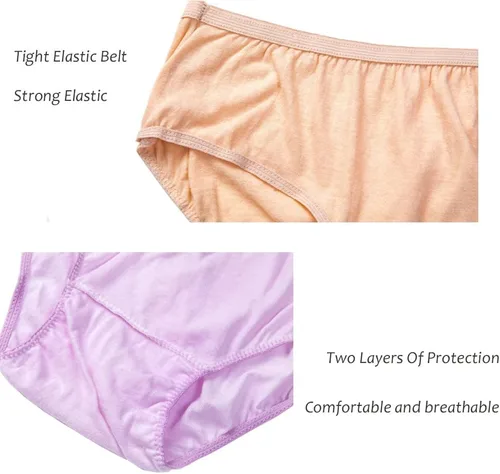 Vista 4 de Ropa interior desechable para mujer, para viajes y hospitales, 100% algodón (10 unidades)