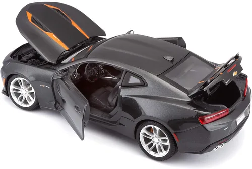 Vista 5 de Maisto 1:18 SE 2017 Chevrolet Camaro del 50.º aniversario (Gris metálico)