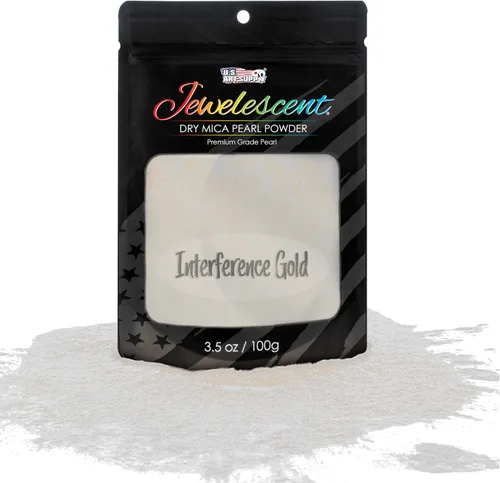 Vista 9 de U.S. Art Supply Polvo de pigmento perla de mica, Aqua 3.5 oz (100g)