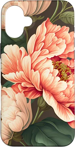 Vista 23 de Vintage Peony Inspired Flower Plant Lover Funny Gardening Case for iPhone 17