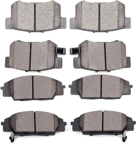 Vista 10 de SCITOO Kits de pastillas de freno de cerámica D465 D374 Reemplazo delantero y trasero para Acura CL 1997-1999, para Honda Civic 2002-2003 200-2011