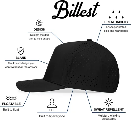 Vista 5 de Billest Gilbert, sombrero de rendimiento Snapback para hombre y mujer