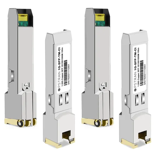 Vista 10 de Módulo transceptor de cobre de 10/100/1000BASE-T SFP SGMII compatible con Arista Networks SFP-GB-GE-TL SFP-1G-TL RJ45 328.1 ft Cat5e/6
