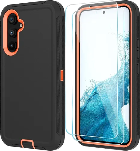 Vista 8 de Funda para teléfono Qinmay para Samsung Galaxy A54 5G con protector de pantalla HD, funda de 3 capas resistente a golpes y caídas para Galaxy A54