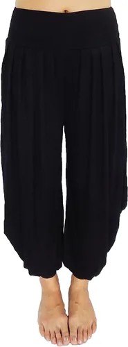 Vista 2 de Pantalones holgados con cintura elástica y harem Aladdin para mujer