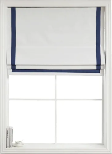Vista 17 de Everyday Celebration Persianas romanas – 100 % opacas, sin cordón, para ventanas de interior, persianas con borde de cinta (negro) 23 pulgadas