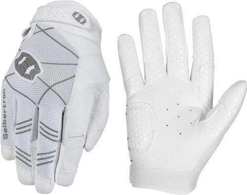 Vista 12 de Seibertron B-A-R PRO 2.0 - Guantes insignia de bateo para béisbol, sóftbol y Teeball, con super agarre, ajuste de dedo, múltiples tamaños 11 + 5