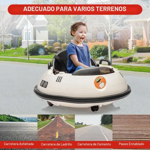 Vista 4 de Coche de parachoques para montar en coche, coche de parachoques para niños de 12 V con control remoto
