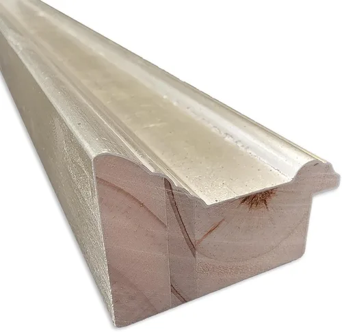 Vista 2 de Amanti Art Espejo de baño de madera, espejo de pared plateado Mezzo para usar como espejo de tocador de baño sobre fregadero (23.5 x 19.5 pulgadas)