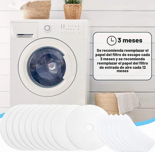Vista 4 de Tatuo 40 piezas de repuesto de filtros de escape para secadora, paño