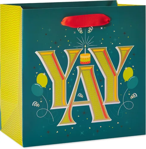 Vista 3 de Papyrus Bolsas de regalo (hurra y yay) para cumpleaños, bodas, despedidas de soltera, baby showers y todas las ocasiones