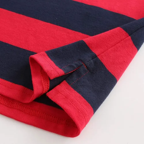 Vista 6 de Camisas de manga larga, de algodón, con diseño de rayas color arcoíris, para niño