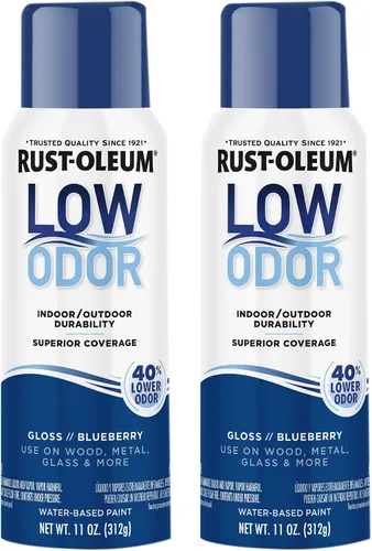 Vista 17 de Rust-Oleum - Pintura en aerosol prémium de bajo olor, gris ancla brillante Olor 40% menor que las pinturas en aerosol tradicionales, durabilidad