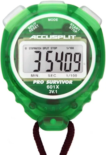 Vista 5 de Reloj cronómetro Accusplit Pro Survivor A601X, con pantalla extragrande