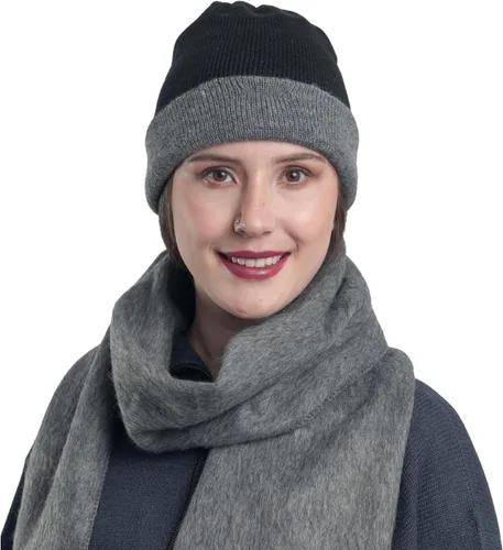 Vista 4 de Gamboa Sombrero de alpaca para hombres y mujeres, gorros de invierno de lana cálida peruana