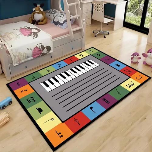 Vista 8 de Alfombras de área para niños, 3 x 4 pies, alfabeto, números y formas, alfombra de aprendizaje educativa para niños para sala de juegos, sala